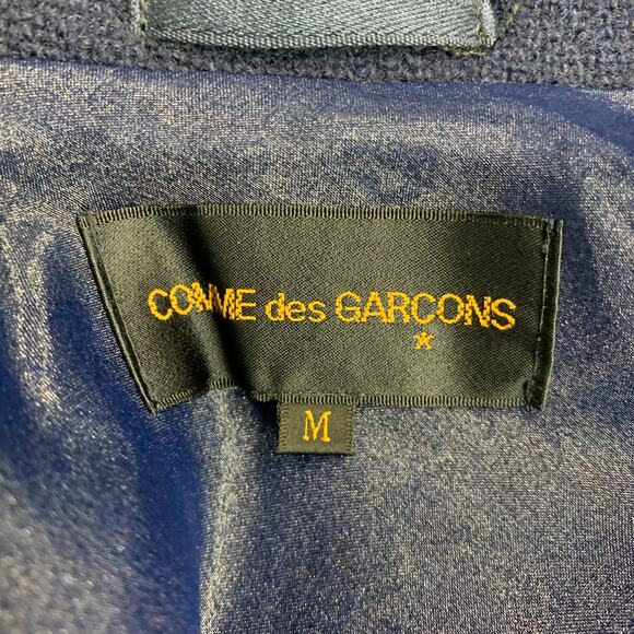 COMME des GARCONS 1997 Size M Navy Black Wool Blend Short Jacket - Picture 4 of 6